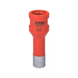   EXTOL PREMIUM körkivágó csempére, gyémánt vágóél; 12mm × M14, sarokcsiszolóba fogható