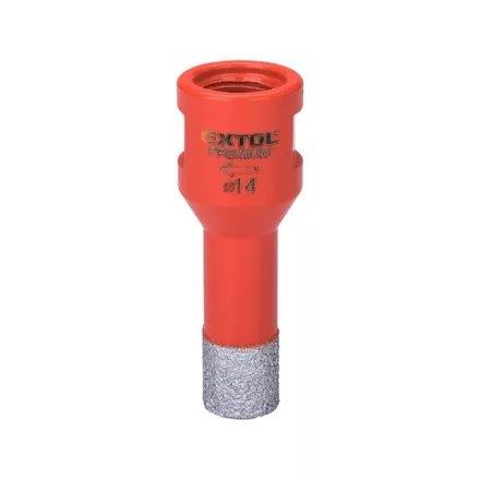 EXTOL PREMIUM körkivágó csempére, gyémánt vágóél; 20mm × M14, sarokcsiszolóba fogható