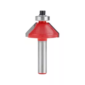   EXTOL PREMIUM felsőmaró fára, 45° kúpos (szögmaró), csapágyas, D30×H13, befogás: 8mm, keményfém lapkás