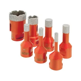   EXTOL PREMIUM körkivágó csempére klt. 7 db, gyémánt vágóél; 6-35mm × M14, sarokcsiszolóba fogható