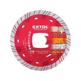   EXTOL PREMIUM gyémántvágó TURBO Plus; 150mm, száraz és vizes vágáshoz, vágási mélység: 3,0 cm