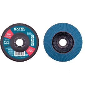  EXTOL INDUSTRIAL lamellás csiszoló INOX, acél és ALU munkadarabok csiszolására, 125×22mm; P60