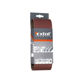 EXTOL PREMIUM csiszolószalag klt. 75×533mm 3 db P100