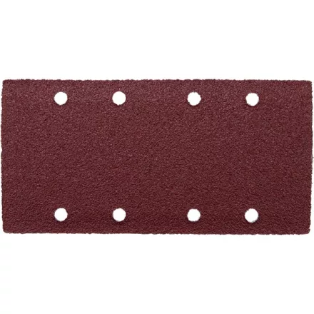 EXTOL PREMIUM csiszoló papír, 10 db, 93×185mm, P80, 8 lyuk, 8894003 csiszológéphez, tépőzáras