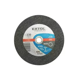  EXTOL PREMIUM vágókorong acélhoz/inoxhoz, kék; 115×1,6×22,2mm, max 13300 ford/perc, (darabáras, de csak tizesével rendelhető)