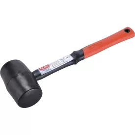   EXTOL PREMIUM 5 év gumikalapács üvegszálas nyéllel, fekete gumi ; 70 mm, 0,68 kg