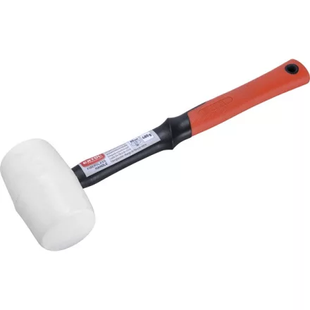 EXTOL PREMIUM 5 év gumikalapács üvegszálas nyéllel, fehér gumi ; 60 mm, 0,48 kg
