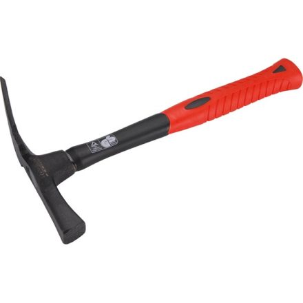 EXTOL PREMIUM 5 év kőműves kalapács, berlini; 600g, szeghúzós üvegszálas nyéllel, TÜV/GS