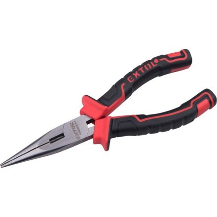 EXTOL PREMIUM 5 év rádiós fogó; 160mm, duál  vörös/fekete, TPR nyél, akasztós szerszámtartó