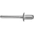 EXTOL PREMIUM popszegecs klt. alu, 250 db, méret: 6,4×19,0 mm