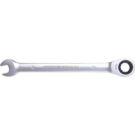 EXTOL PREMIUM 5 év racsnis csillag-villás kulcs 19mm CrV. 72 foggal, 1 irányú forgás;