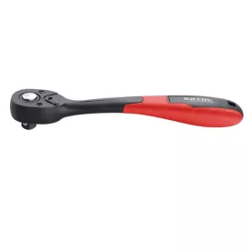   EXTOL PREMIUM 5 év racsnis hajtókar, CV., 72 fog, hajlított szár, csúszásgátló TPR markolat; 1/4", 150mm