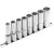EXTOL PREMIUM 5 év hosszított Multi Lock dugófej klt. ; 1/2", 8db 10, 12, 13, 14, 16, 17, 19, 22mm, tartó sínen