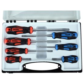   EXTOL PREMIUM 5 év csavarhúzó klt., 7db; lapos: 5,5×38, 5,5×100, 6,5×125mm és 8×150mm, PH1×75, PH2×38 és PH2×125, CV. mágneses, műanyag tar