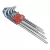 EXTOL PREMIUM 5 év torx kulcs klt. 9db, extra hosszú; T10-T50, hosszú szár: tömör, rövid szár: lyukas, CV., 90-225mm