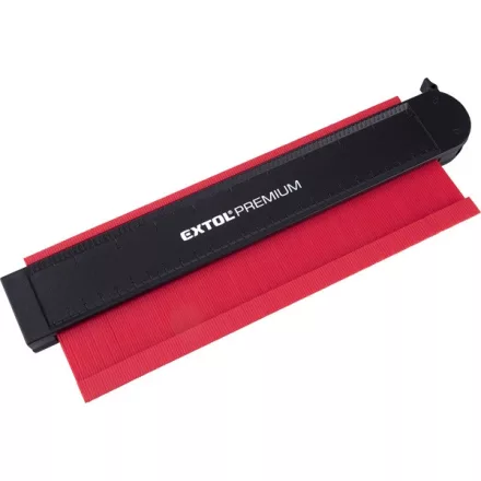 EXTOL PREMIUM 5 év profilmásoló (formaátjelölő, konturmásoló) sablon, 256 mm, mágneses