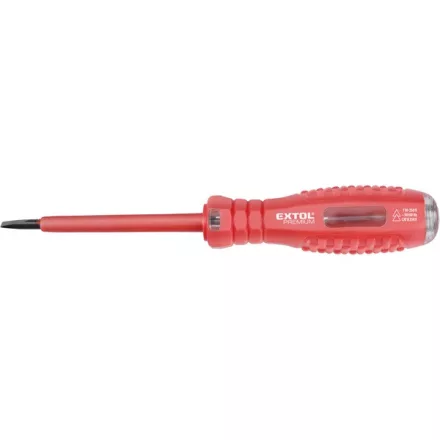 EXTOL PREMIUM fáziskereső, 80-250V, 160mm, lapos hegyű, CE