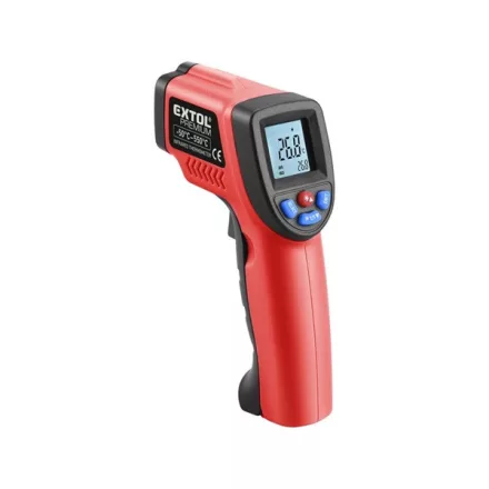 EXTOL PREMIUM 5 év infravörös, digitális hőmérő, -50°C~ +550°C, LCD kijelző, nem lázmérő