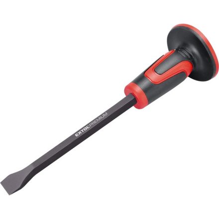 EXTOL PREMIUM 5 év laposvéső 30 mm széles, CV.; 400mm, (19 mm szár) erős duál műanyag kézvédővel, homokfúvott