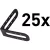 EXTOL PREMIUM 5 év sarok profil lapszintezőhöz (8845010 csempeszintezőhöz) klt. 25 db, 60×60mm, műanyag, L-típusú