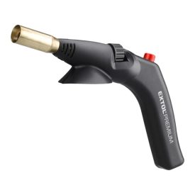   EXTOL PREMIUM gázlámpa forrasztáshoz, piezó gyújtásssal, 1200°C, 1700kW,  7/16