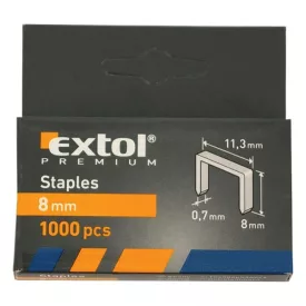   EXTOL PREMIUM tűzőgépkapocs (11,3×0,52×0,7); 6mm, 1000db