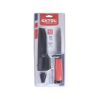 EXTOL PREMIUM univerzális vágókés, 4Cr14 acél penge, műanyag nyél+tok, penge hossz: 103 mm, teljes hossz: 223 mm