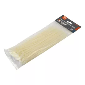   EXTOL PREMIUM kábelkötegelő 3,6×140mm 100db, fehér nylon; UV-, sav- és lúgálló