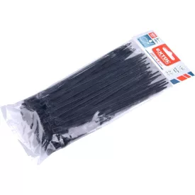   EXTOL PREMIUM kábelkötegelő 4,8×200mm 100db, többször használható (oldható) fekete nylon; UV-, sav- és lúgálló