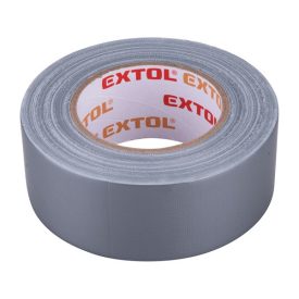   EXTOL PREMIUM ragasztószalag textiles, szürke, 50mm×50m (hobby szalag / duckt tape)