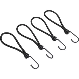   EXTOL PREMIUM leszorító gumipók klt. 4 db, 18 cm × 6 mm, kampóval, erős Latex gumi, takaróponyva rögzítéséhez