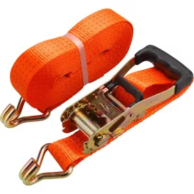   EXTOL PREMIUM 5 év rakományrögzítő gurtni, kampós, max. 4000kg; 6m×50mm, EN12195-2,TÜV/GS