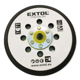   EXTOL PREMIUM tartalék gumi talp 8865038 rotációs csiszológéphez, 6"/150mm, 8 db lyuk, tépőzáras, max. 12.000/perc, vastagság: 10mm
