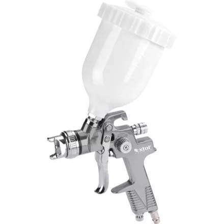 EXTOL PREMIUM 5 év festékszóró, felsőtartályos, 600ml, HVLP, fúvóka: 1,4mm, max.410 l/min, 3 Bar, 1/4" tömlőcsatlakozó, 0,5kg