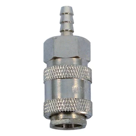 EXTOL PREMIUM 5 év gyorscsatlakozó-hüvely, tömlővéggel, 1/4", 6mm, nikkelezett réz, bliszteren