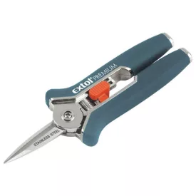   EXTOL PREMIUM 5 év szüretelő (metsző) olló; mini, 153mm, max. 6mm átvágás, gumírozott nyéllel