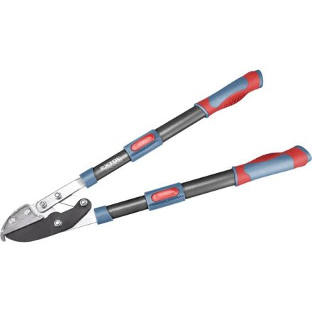 EXTOL PREMIUM 5 év ágvágó olló; rávágó, tapadásmentes él, max.45mm vágás, teleszkópos ellipszis ALU nyél, gumírozott fogantyú, 670-940 mm