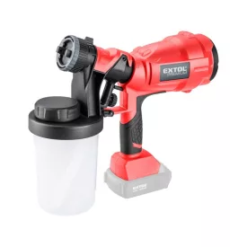   EXTOL PREMIUM akkus festékszóró gép, Share20V, 20V, Li-ion, AKKU és TÖLTŐ NÉLKÜL 700 ml/perc