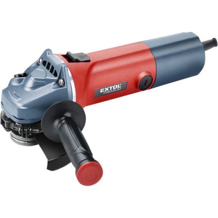 EXTOL PREMIUM gép 2 sarokcsiszológép 125mm 850W, szabályozható fordulatszám, lágy indítás, terhelésnél konstans fordulatszám, papírdoboz