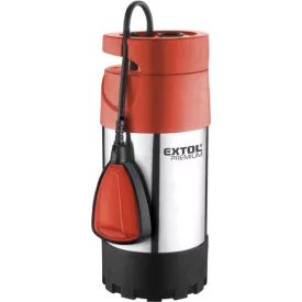   EXTOL PREMIUM gép 2 búvárszivattyú tiszta vízhez, úszókapcsolóval, 1000W, INOX ház, szállító teljesítmény: 5,5m3/h, max. száll.40m
