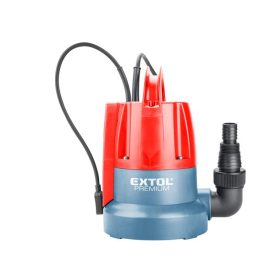   EXTOL PREMIUM gép 2 búvárszivattyú tiszta vízhez, szenzoros úszókapcsolóval, 400W, szállító teljesítmény: 8m3/h, max. száll. 7 m