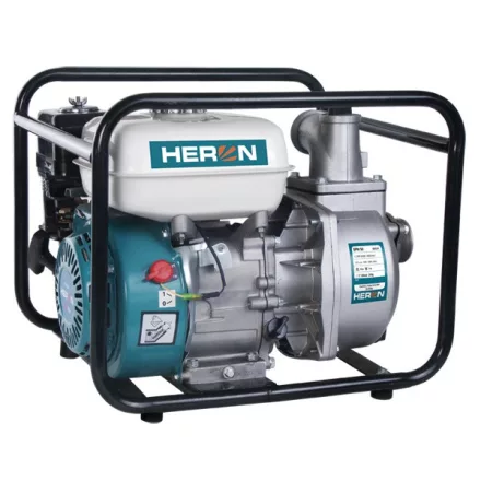 HERON gép Heron, benzinmotoros vízszivattyú 5,5 LE,max.600l/min, max.7m szívómélység,max. 28m nyomómagasság