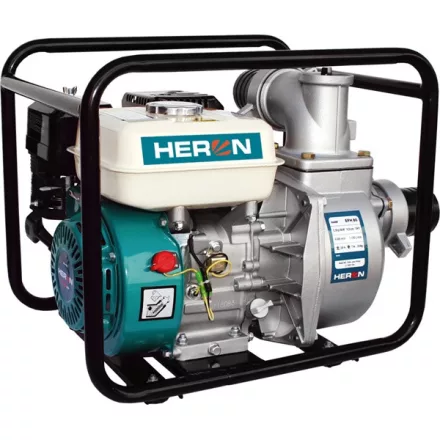 HERON gép Heron, benzinmotoros vízszivattyú, 6,5 LE, max.1100l/min, max. 28m emelőmagasság, 3"csőátmérő (EPH-80)