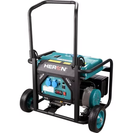 HERON gép Heron, benzinmotoros áramfejlesztő, 1 fázisú, max. teljesítmény 3 kVA