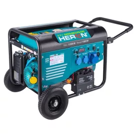   HERON gép Benzin-gázmotoros áramfejlesztő, 8000 VA, 230 V, ATS előkészítéssel