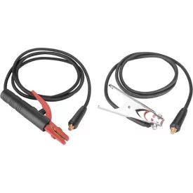   Egyéb hegesztő kábelpár, földelőkábel csipesszel + munkakábel elektródafogóval, 120A, 5m, 16mm2, csatlakozó: 10-25