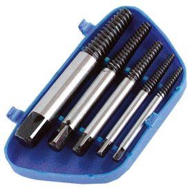   Egyéb törtcsavar kiszedő klt., műanyag dobozban ; 5db, (3.5, 4.5, 6, 8, 10.5mm)