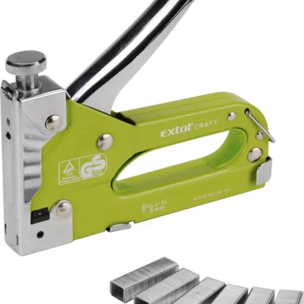 EXTOL CRAFT 3 év tűzőgép fémházas, TÜV/GS; 11,3×0,7×4-14mm
