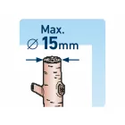 EXTOL LADY 3 év metszőolló, virágokhoz, max.:15 mm átvágás, hossz.:17 cm, mellévágó, rózsaszín, Extol Lady