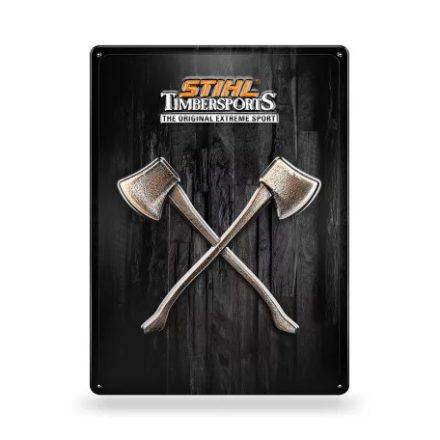 STIHL fém tábla Timbersports fekete